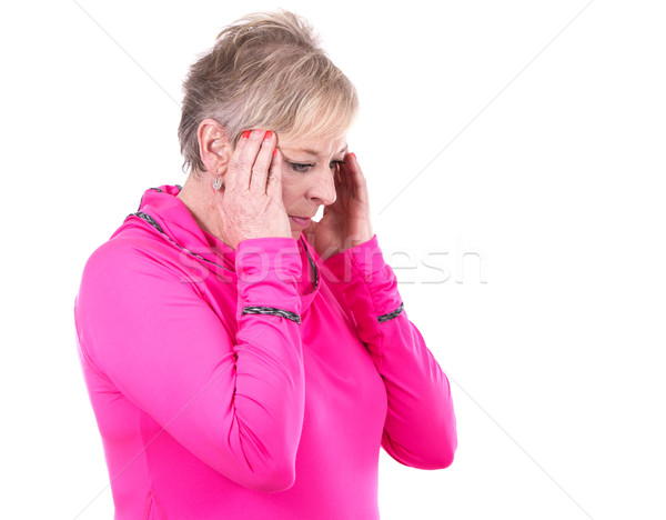 woman with a headache Stock photo © zdenkam