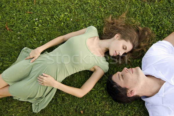 couple outdoors Stock photo © zdenkam