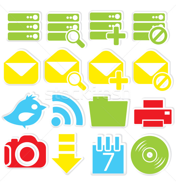 Internet icons database Stock photo © Zebra-Finch