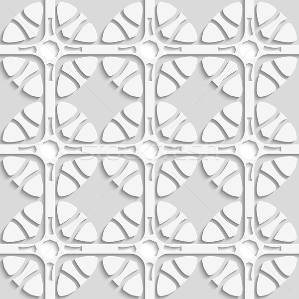 幾何学的な 花 グレー シームレス 抽象的な ストックフォト © Zebra-Finch