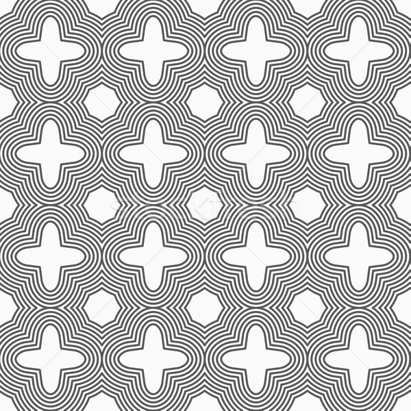 Slim gray four foils with offset merging Stock photo © Zebra-Finch