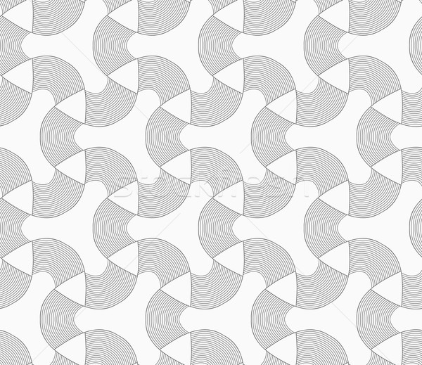 Monocrom in dungi colturi fara sudura model geometric gri Imagine de stoc © Zebra-Finch