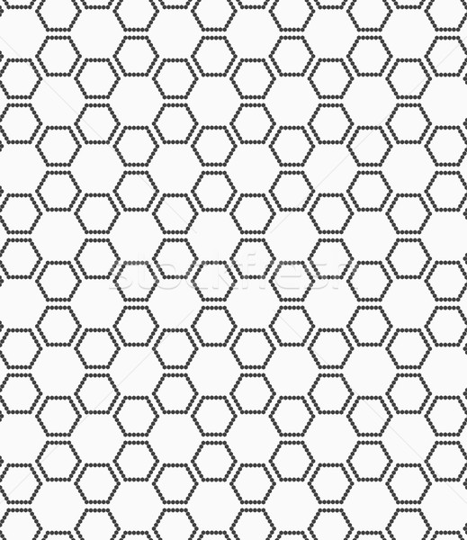 Flat gray with hexagonal stars Stock photo © Zebra-Finch