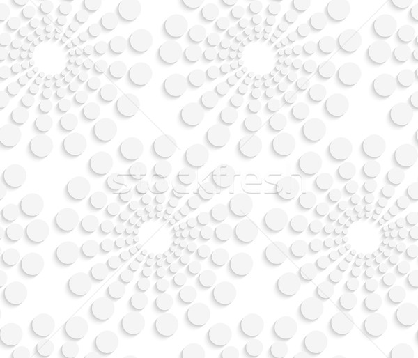 Geométrico padrão branco pontilhado concêntrico círculos Foto stock © Zebra-Finch