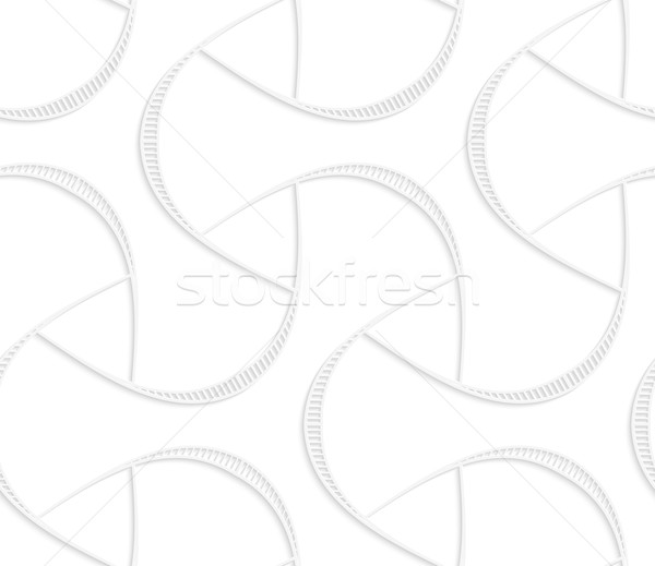 3D white triangular with striped offset Stock photo © Zebra-Finch