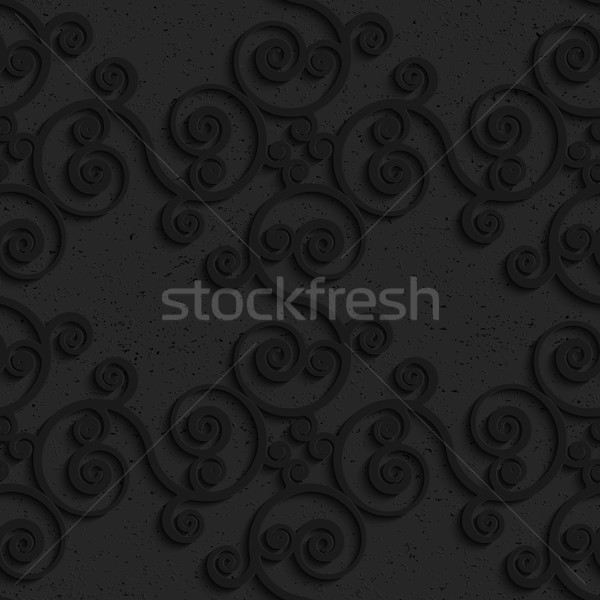 Black textured plastic diagonal spiral flourish Stock photo © Zebra-Finch