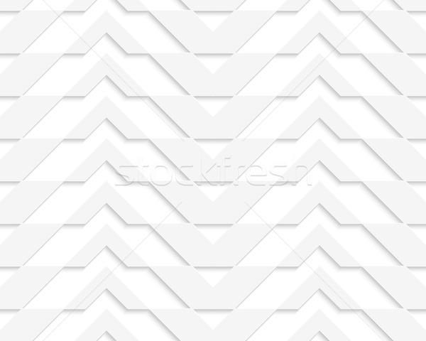 White 3D horizontally striped chevron Stock photo © Zebra-Finch