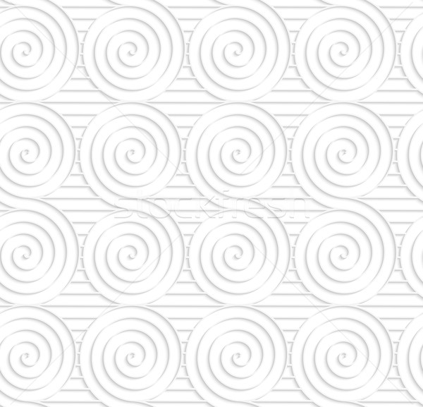 Paper white merging spirals on stripes Stock photo © Zebra-Finch