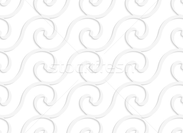 Paper white solid spiral waves Stock photo © Zebra-Finch