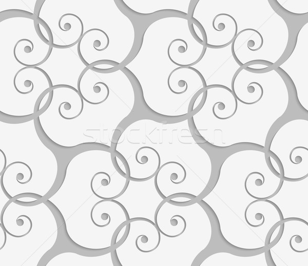 Perforated overlapping swirls Stock photo © Zebra-Finch