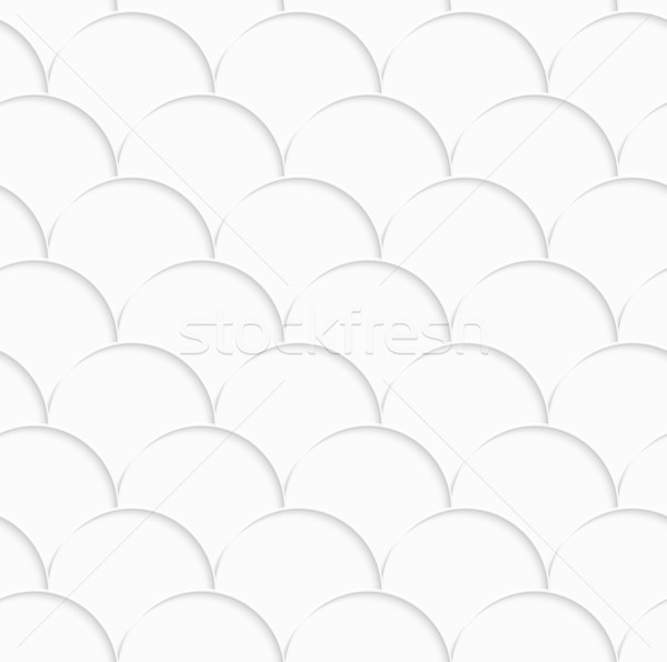 3D white overlapping half circles Stock photo © Zebra-Finch