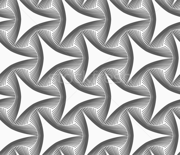 Monochrome gray triangles with hatched offset Stock photo © Zebra-Finch