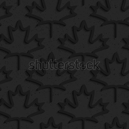 Black textured plastic maple leaves countered Stock photo © Zebra-Finch
