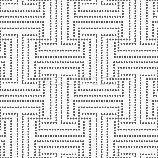 Punctat dublu abstract geometric monocrom proiect Imagine de stoc © Zebra-Finch