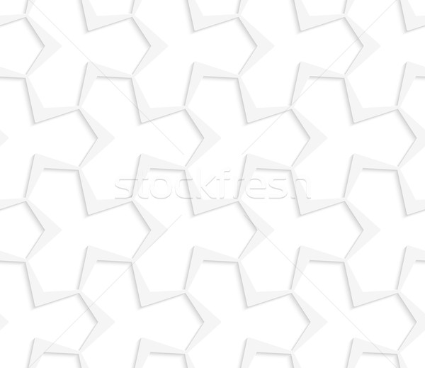 3D white abstract pointy tetrapod grid Stock photo © Zebra-Finch