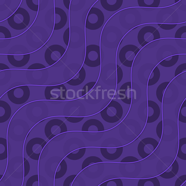 Stockfoto: Retro · 3D · paars · golven · patroon