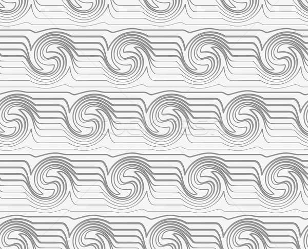 Perforated striped swirling waves Stock photo © Zebra-Finch