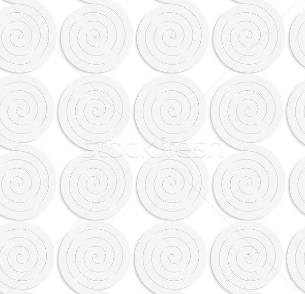 Paper white solid merging spirals Stock photo © Zebra-Finch