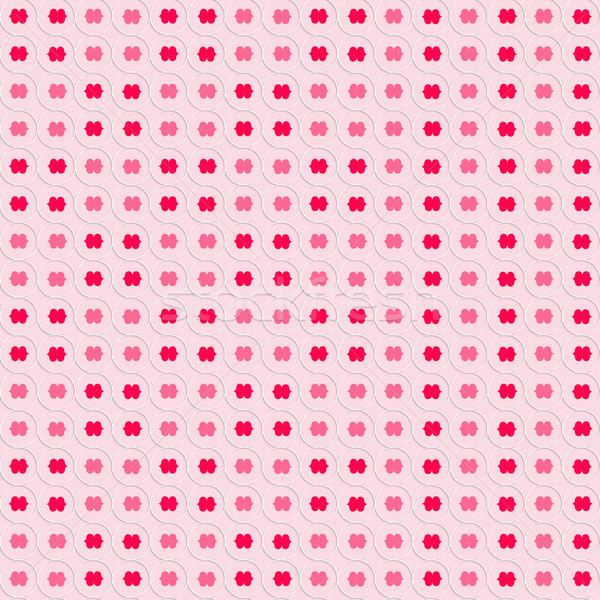 Labios rosados círculos sin costura geométrico moderna 3D Foto stock © Zebra-Finch