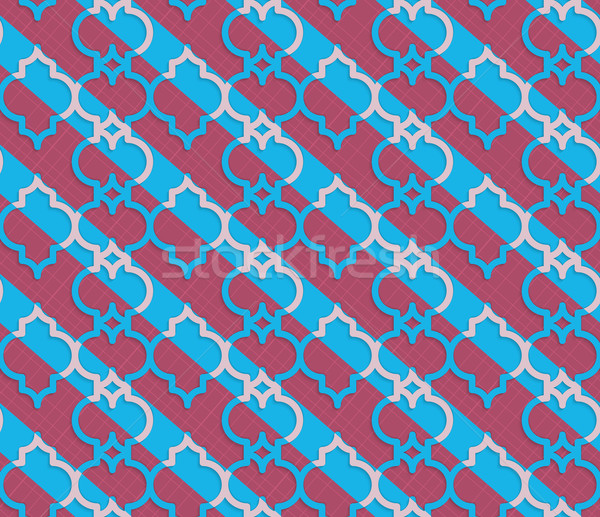 Retro 3D blue line Marrakech Stock photo © Zebra-Finch