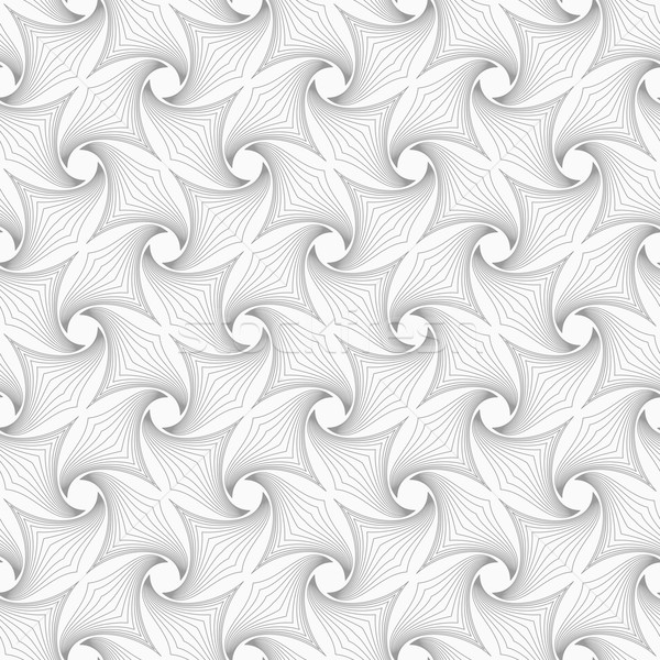 Slim gray hatched diagonal spikes turning Stock photo © Zebra-Finch