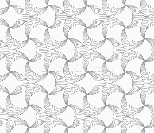 Slim gray striped double pointy trefoils Stock photo © Zebra-Finch