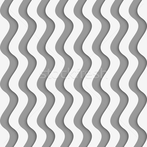ストックフォト: 紙 · 垂直 · 波 · スタイリッシュ · 3D · パターン