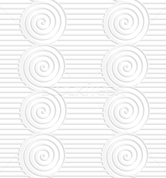 Paper white merging spirals on continues lines Stock photo © Zebra-Finch