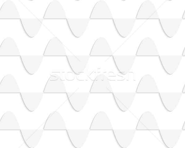 Paper white horizontal semi ovals in row Stock photo © Zebra-Finch