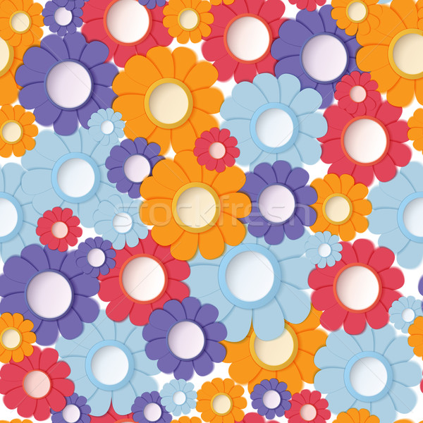 Flowers seamless background Stock photo © Zebra-Finch