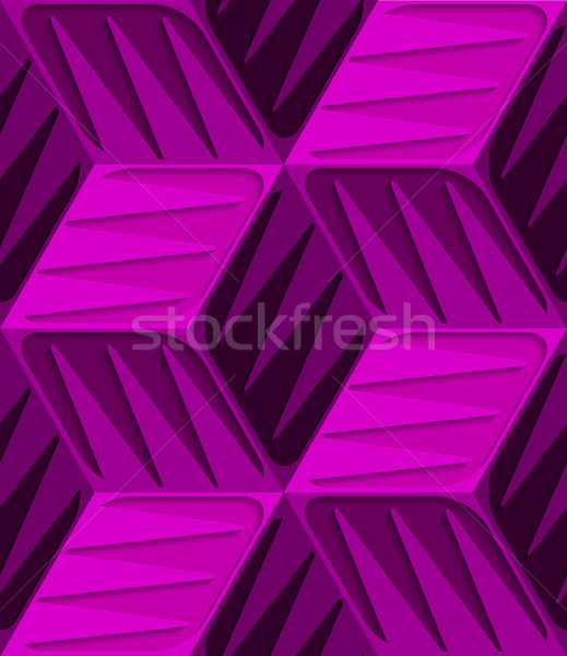 Pink 3d cubes with embossed texture seamless pattern Stock photo © Zebra-Finch