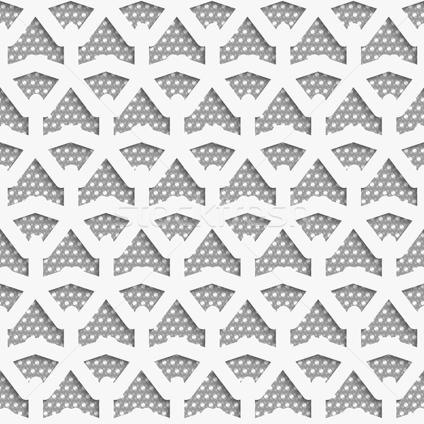 Fehér 3D net mintázott szürke minta Stock fotó © Zebra-Finch
