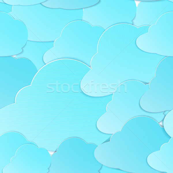 Clouds seamless vector Stock photo © Zebra-Finch