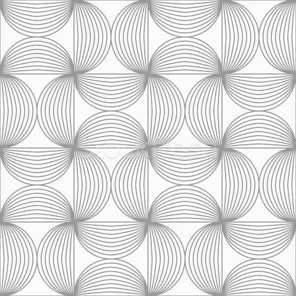 Slim gray striped semi circles Stock photo © Zebra-Finch
