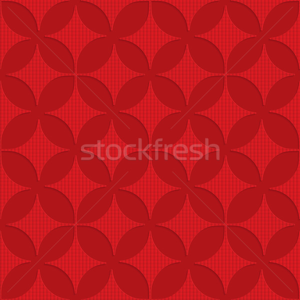 Red checkered pointy four foils Stock photo © Zebra-Finch