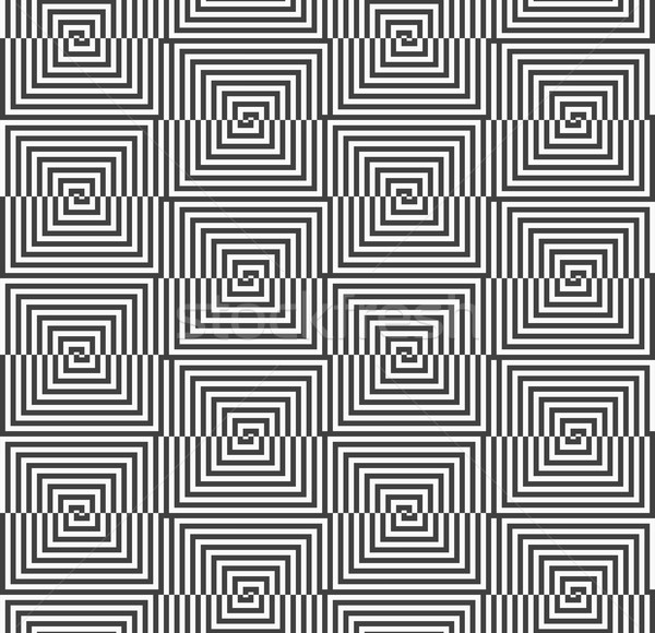 Alternating black and white half squares with shift Stock photo © Zebra-Finch