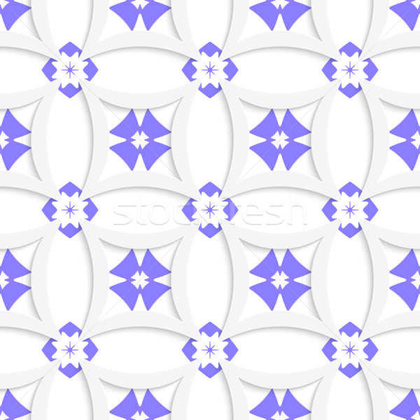 White rhombuses and blue layering Stock photo © Zebra-Finch