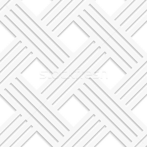 Stock photo: White crossed lines seamless