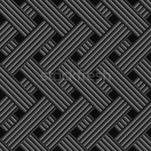 Zwarte rechthoek naadloos abstract diagonaal ornament Stockfoto © Zebra-Finch