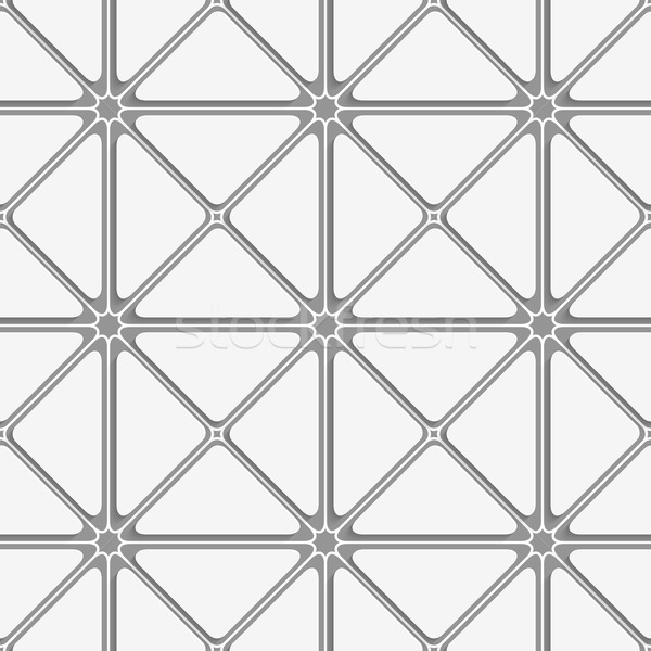 White and gray triangular tile ornament Stock photo © Zebra-Finch