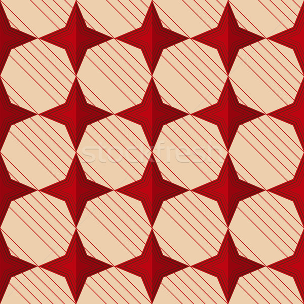 Retro fold red stars Stock photo © Zebra-Finch