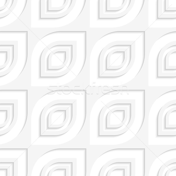 Biały owalny netto wewnętrzny streszczenie 3D Zdjęcia stock © Zebra-Finch