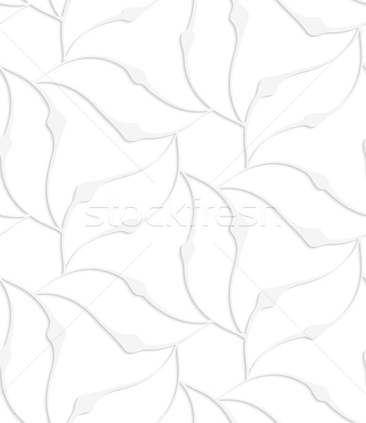 Paper white pointy leaves forming flower Stock photo © Zebra-Finch
