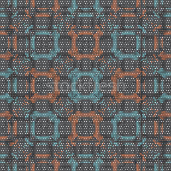 Textured ornament with red and blue squares Stock photo © Zebra-Finch