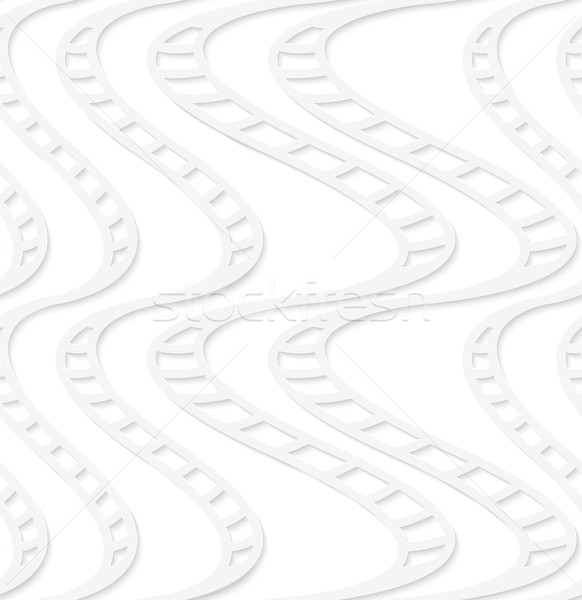 Carta bianco strisce irregolare onde senza soluzione di continuità Foto d'archivio © Zebra-Finch