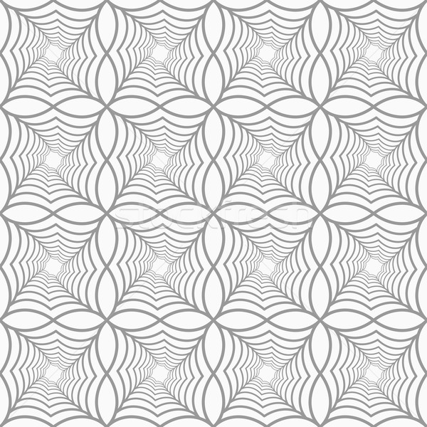 Slim gray pointy squares with offset twisted Stock photo © Zebra-Finch