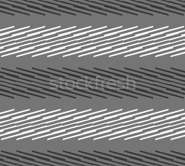 Monochrome pattern with light gray and black diagonal blade shap Stock photo © Zebra-Finch