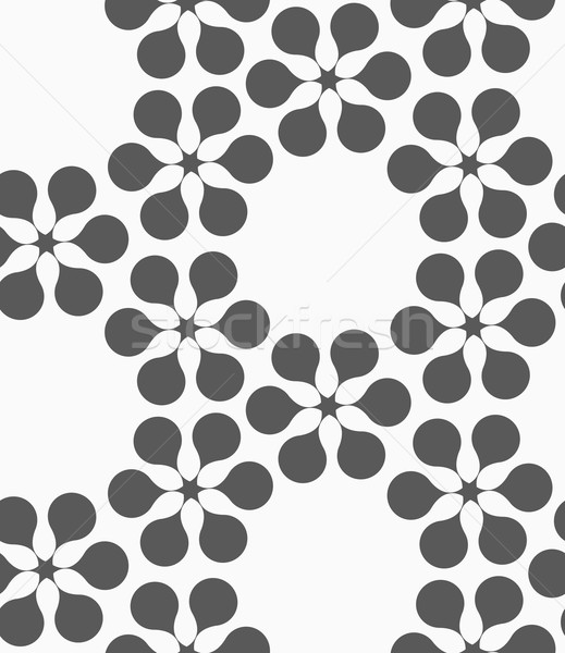 Flat gray with flower forming grid Stock photo © Zebra-Finch