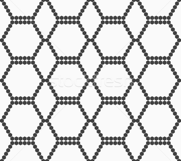 Flat gray with hexagonal reticulated ornament Stock photo © Zebra-Finch