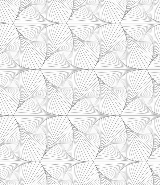 Gray striped shapes resembling pointy trefoil Stock photo © Zebra-Finch
